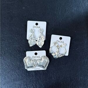 Silver Earrings Set for Women